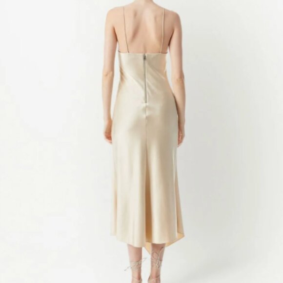 NWT Alice + Olivia Harmony twist midi dress - Size 8 - Picture 4 of 6